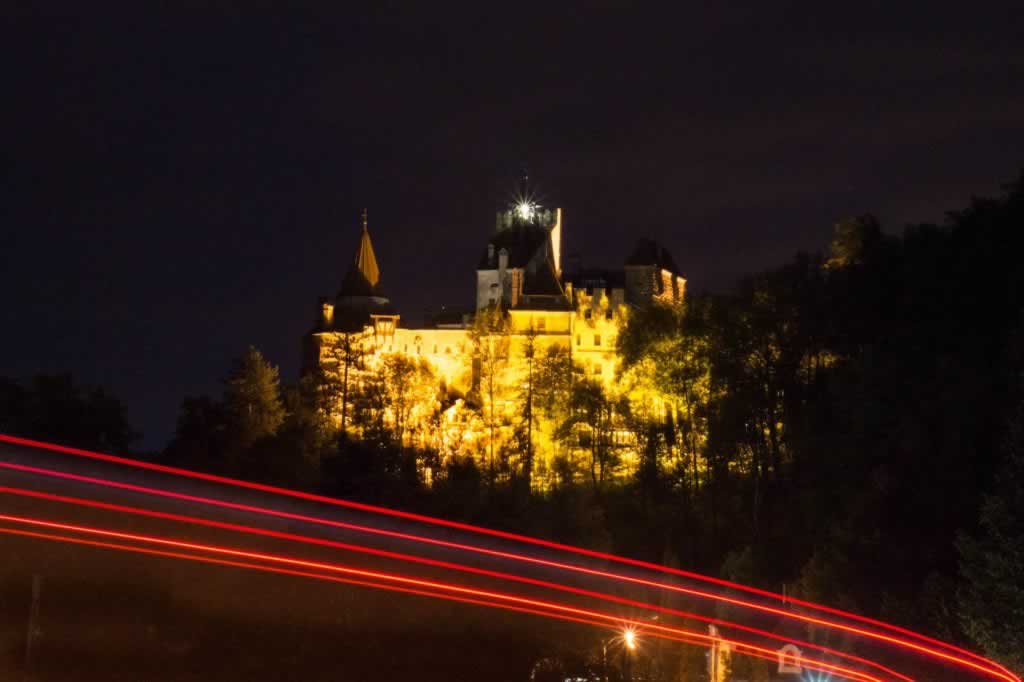 Dracula's Castle by night