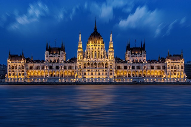Budapest Parliament by the blue hour