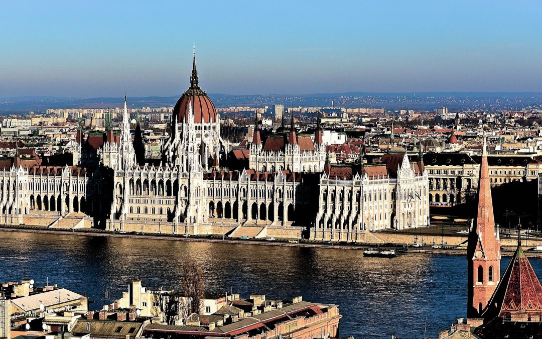 Budapest scenery with the Danube river and the Parliament