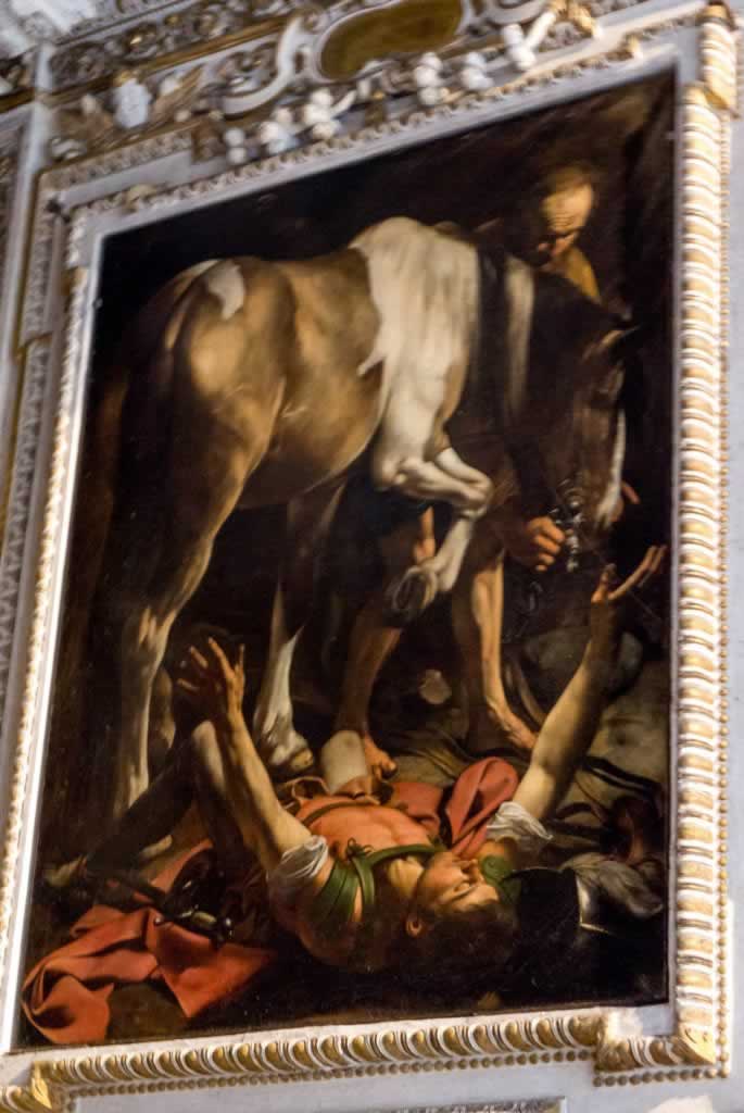 Caravaggio paintings in Rome's SAn Luigi dei Francesi church