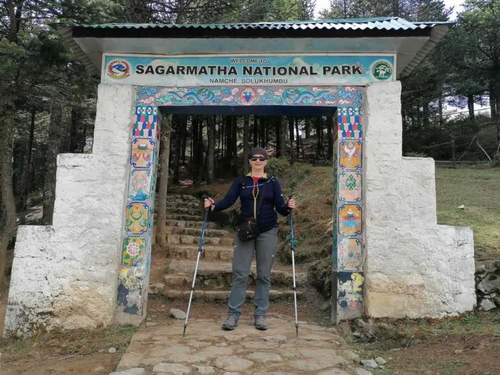 Sagarmatha National Park Namche Gate