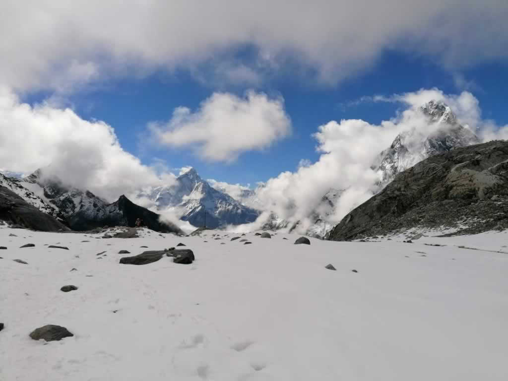 Cho La Pass Glacier