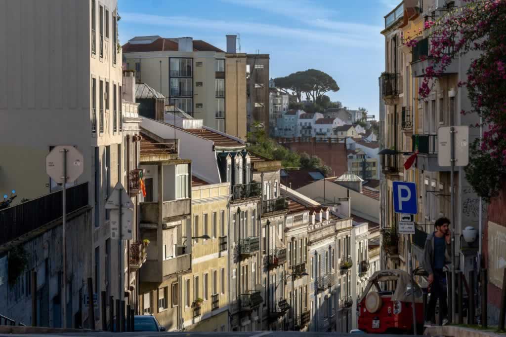 Lisbon's steep streets