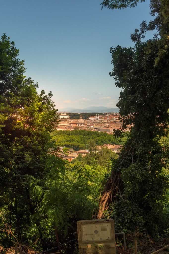 gianicolo hill view rome