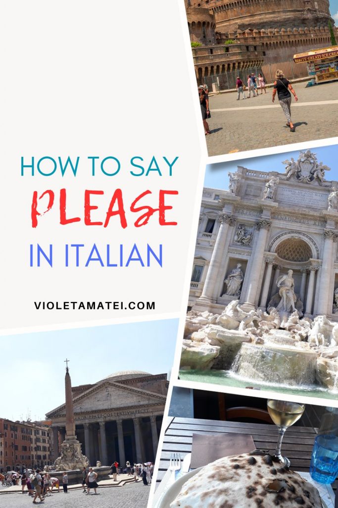 how to say please in italian