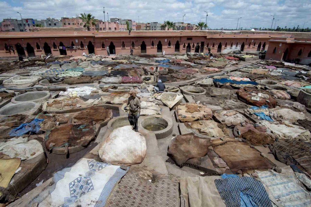 morocco tanneries workers