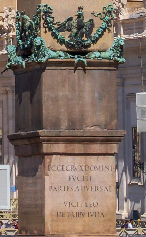 obelisco vaticano inscription