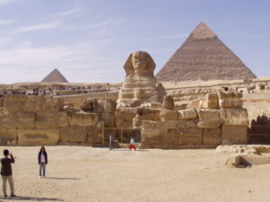 Giza pyraminds and the great Sphinx