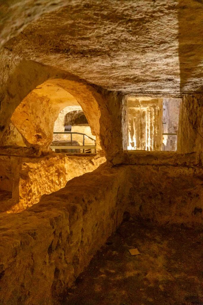 Inside St. Paul's catacombs